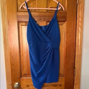 Elegant Blue Sleeveless Dress